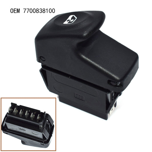 for Renault Clio II Megane I BA0 7700429998 6 Pin Window Control Switch Button