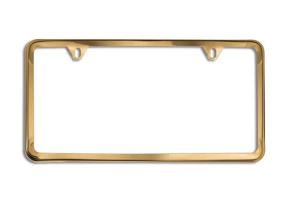 1 piece car license plate frame cover cap rear boot trunk gold for Alfa Romeo