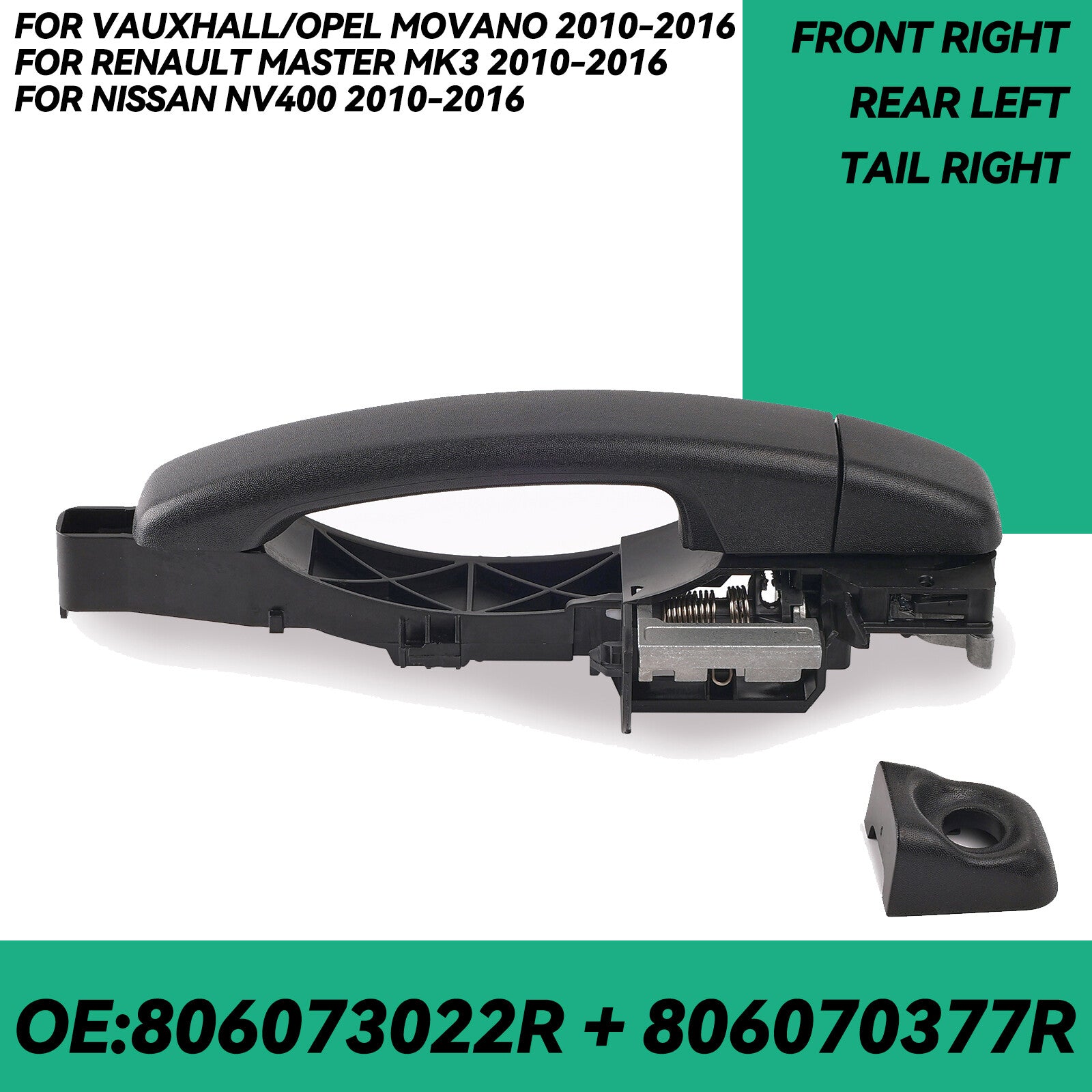 Front Right Door Handle for Renault Master MK3 for Vauxhall Movano 10-16 806079208R