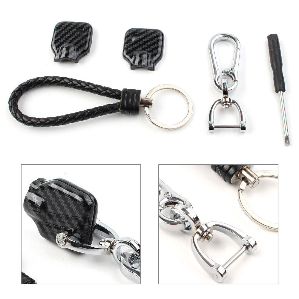 Motorcycle Uncut Blade Blank Key Cover Kit for Harley Touring Street Glide Road