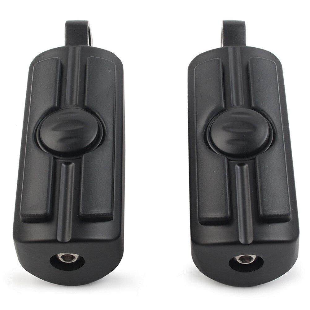 2xFu?rasten Fu?rasten Fu?rasten Pedale 10mm Fur for Harley-Davidson Motorrad Schwarz