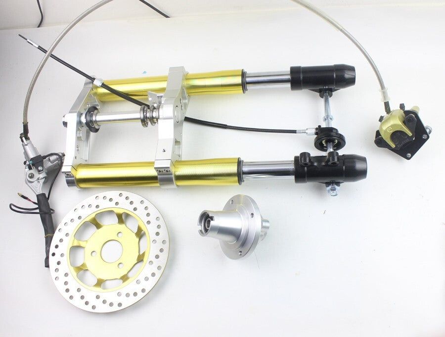 45mm Gold Front Forks Disc Brake Tripple Tree for Honda Monkey Z50 Bike 10 12