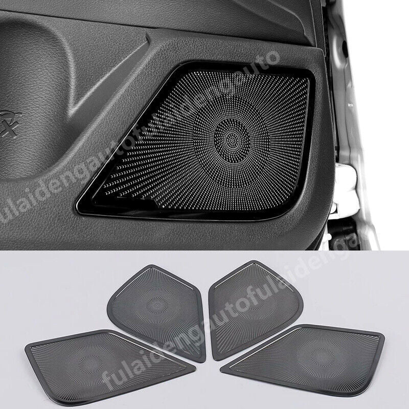 4pcs for Nissan Altima 2019-2022 Black Titanium Interior Door Speaker Panel Trim