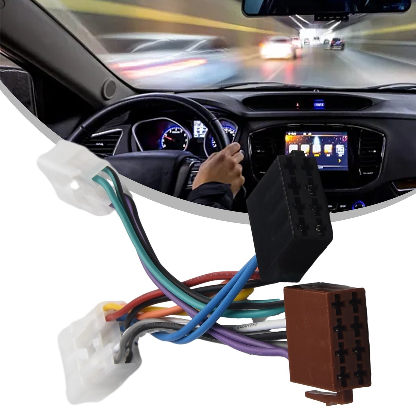 Reliable and Long lasting ISO Radio Wiring Harness Cable Adapter for Toyota