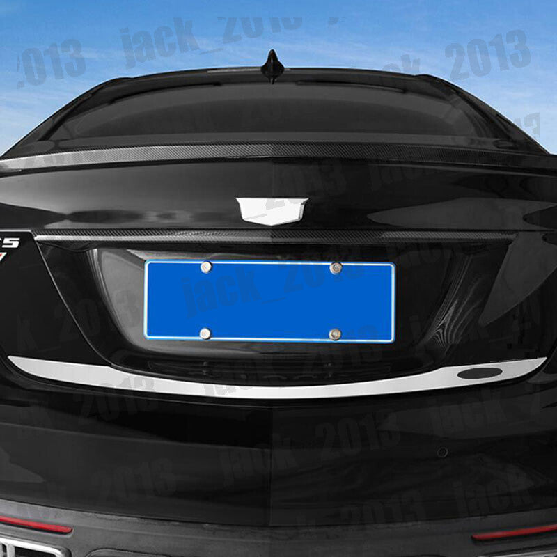 STAINLESS REAR TRUNK TAIL GATE DOOR LID COVER TRIM for Cadillac CT5 2020-2023