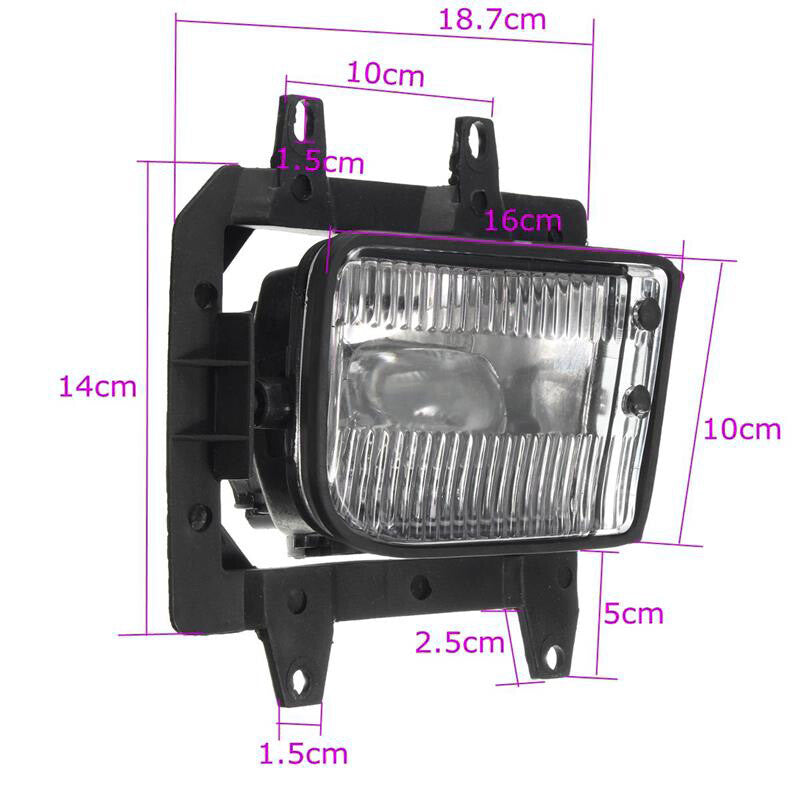 Applicable to for BMW E30 318i 318is 325i 1985 - 1993 1 pair of front bumper transparent fog lights