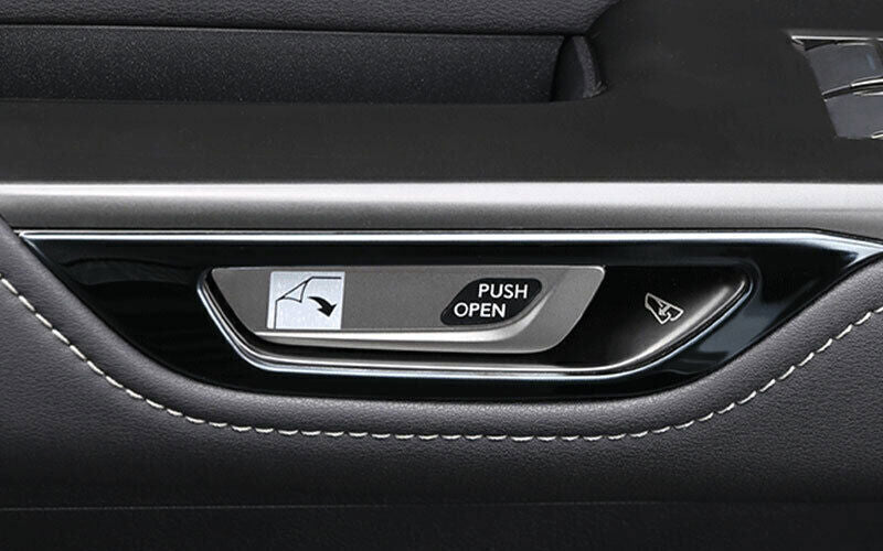 Black Titanium Inner Side Door Handle Frame Trim for Lexus NX250 350 2022-2023