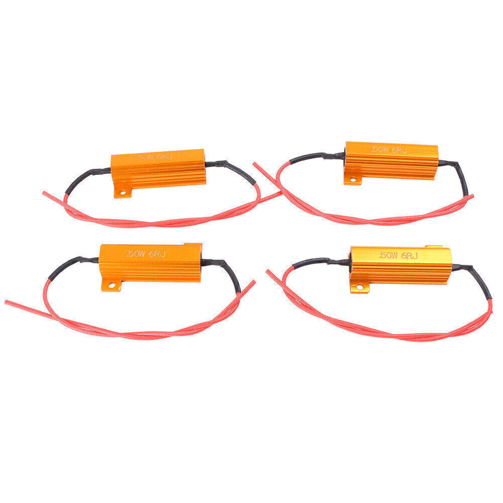 4x 50W Load Resistor 6ohm Fix LED Bulb ERROR Fast Hyper Flash Turn Signal