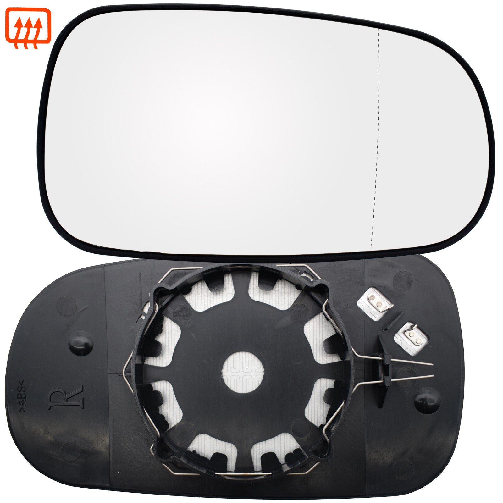 Right Driver Side Wing Mirror Glass Heated Blind Spot for Saab 9-5 9-3 2003-2008