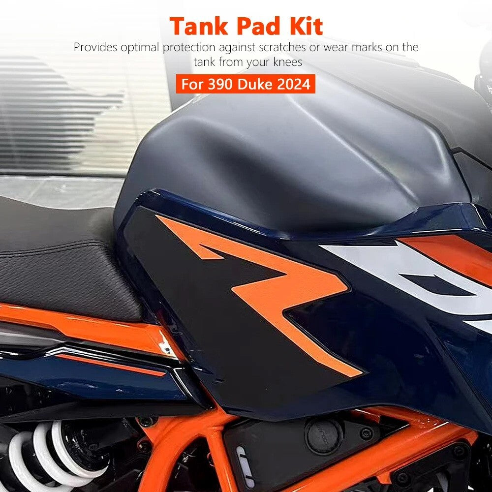 For 390 Duke 2024 Motorcycle Rubber Anti-Slip Fuel Tank Pad Sticker Knee Pads