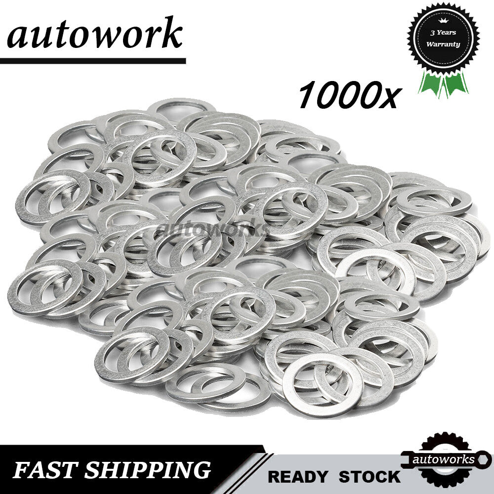 1000X M14 Aluminum Oil Drain Plug Crush Washers Gaskets for MAZDA 9956-41-400