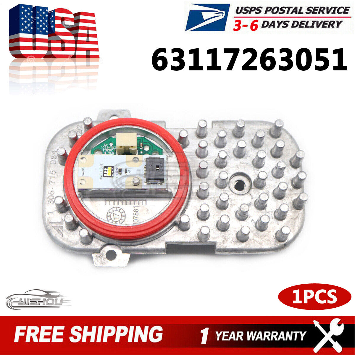 63117263051 Daytime Running Light LED Module for BMW 3 4 6 Series X3 X5 X6