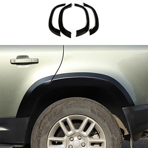 for Land Rover for Defender 90 Gloss Black 20-23 Fender Flares Wheel Eyebrow Arches