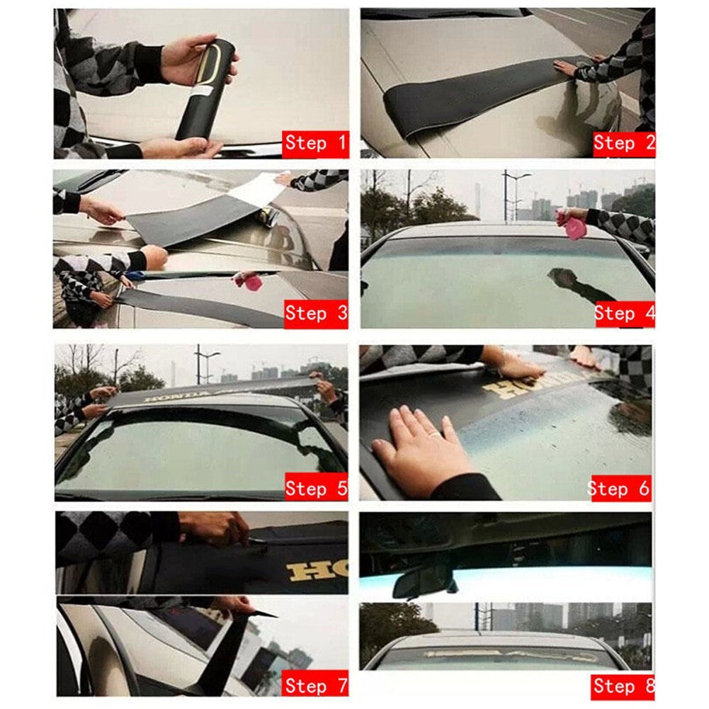 Reflective vinyl decals for car windshields/trucks