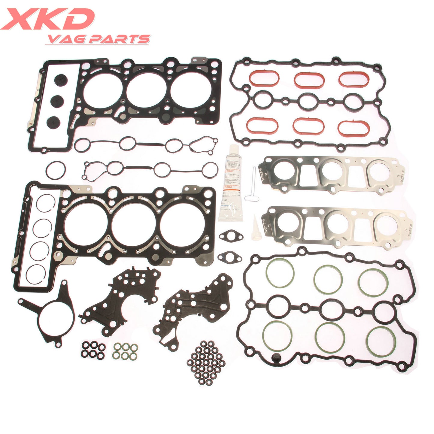 Upper engine gasket repair and rebuild kit for Audi A6 2.4L 06E103148P