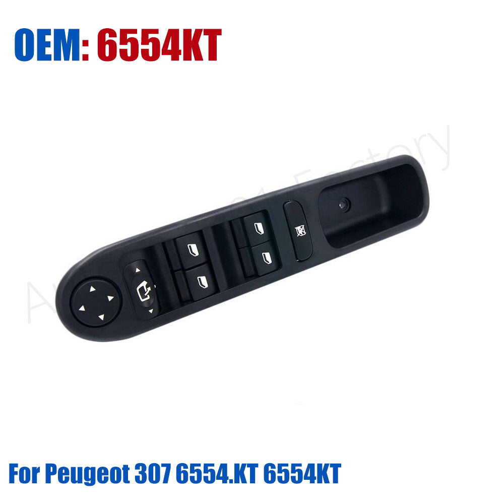 6554KT Electric Master Control Window Panel Master Switch for Peugeot 307
