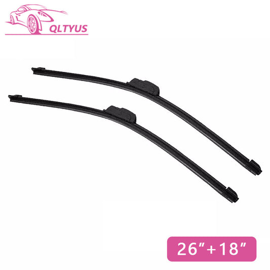 26-inch + 18-inch windshield wiper J-hook, frameless, bracketless, all seasons