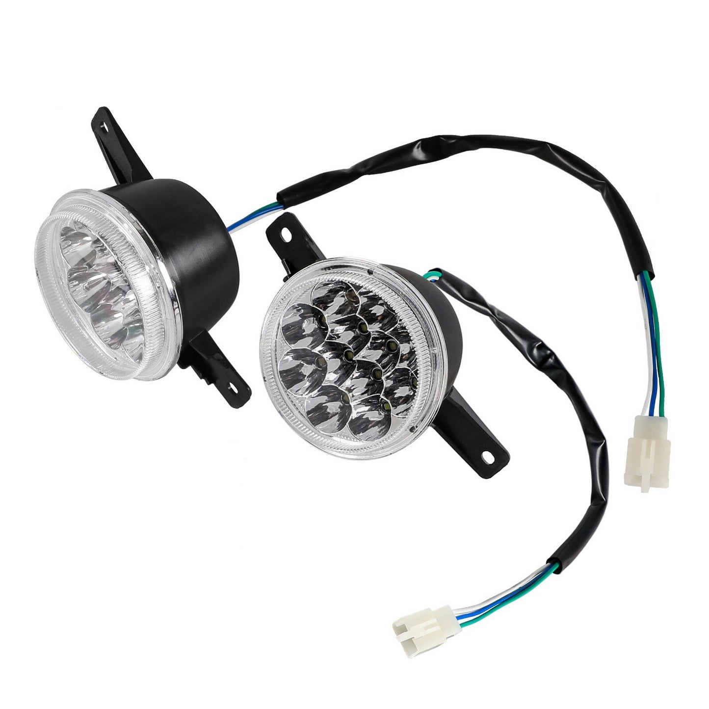 12V Pair Left Right Head Light Lamp 150cc 200cc 250cc Quad Bike ATV 4 Wheelers