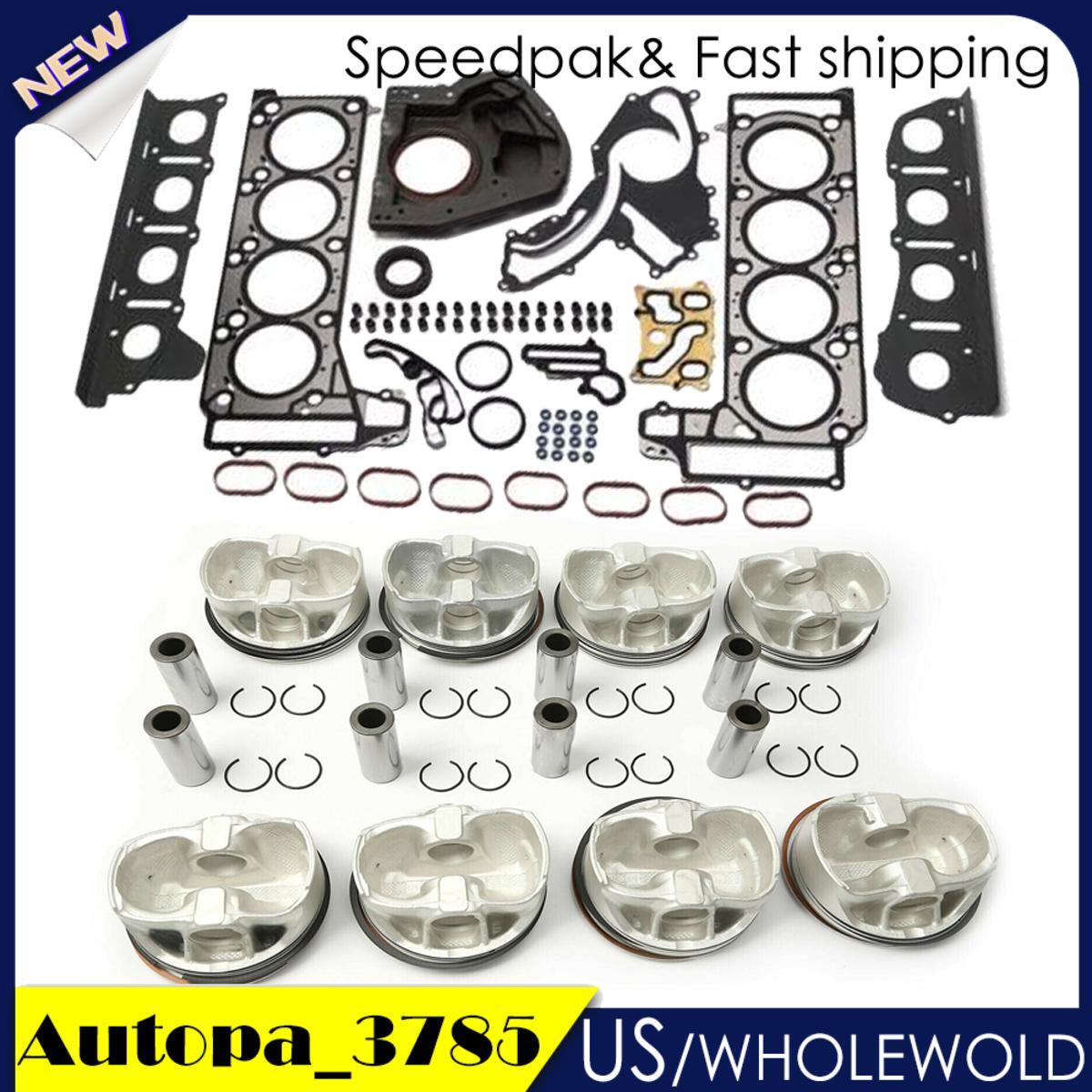 Rebuilding Gasket Seals Kit A2730100814 - Pistons Rings Fits for Mercedes-Benz