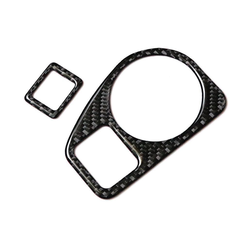 Carbon Fiber Inner Front Headlight Switch Cover Trim for VW for Golf MK7 2013-2019