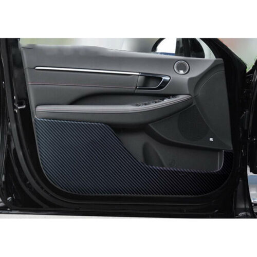 for Hyundai Sonata 2020-2023 Carbon Fiber PU Inner Door Anti-kick Panel Stickers