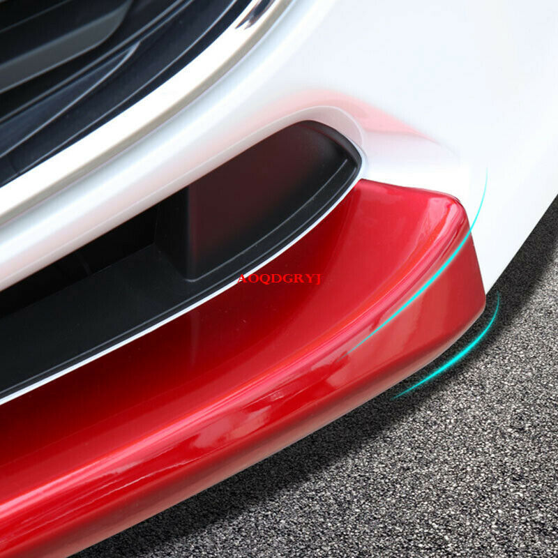 for Mazda 3 Axela 2017-2018 Red Front Bumper Spoiler lip Guard Decor Cover Trim