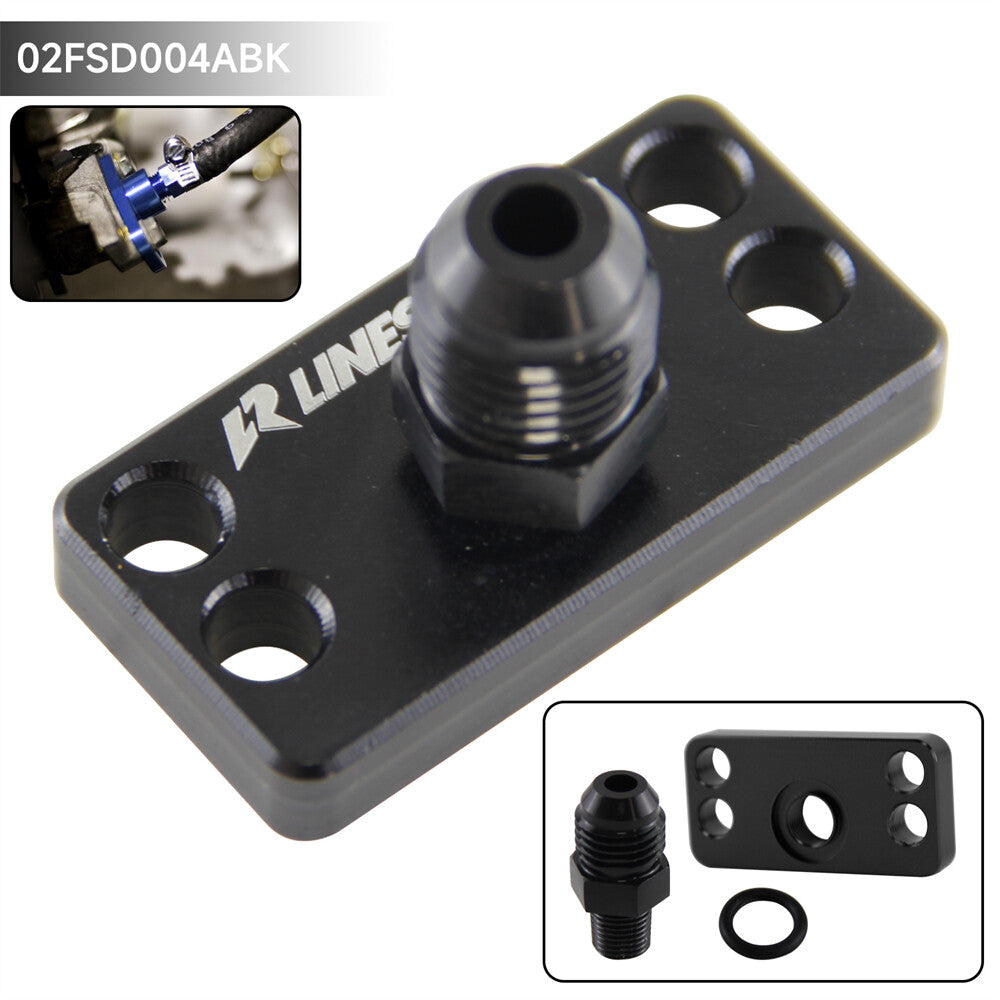 Fuel Rail Adapter w/AN6 Tail for Honda for Civic B16B Integra B18C Accord D15 D16