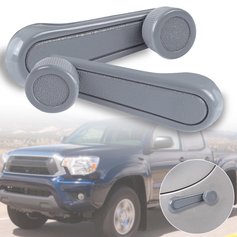 PAIR Window Crank Lever Handle Gray for Toyota Tacoma T100 Pickup for Corolla for Camry