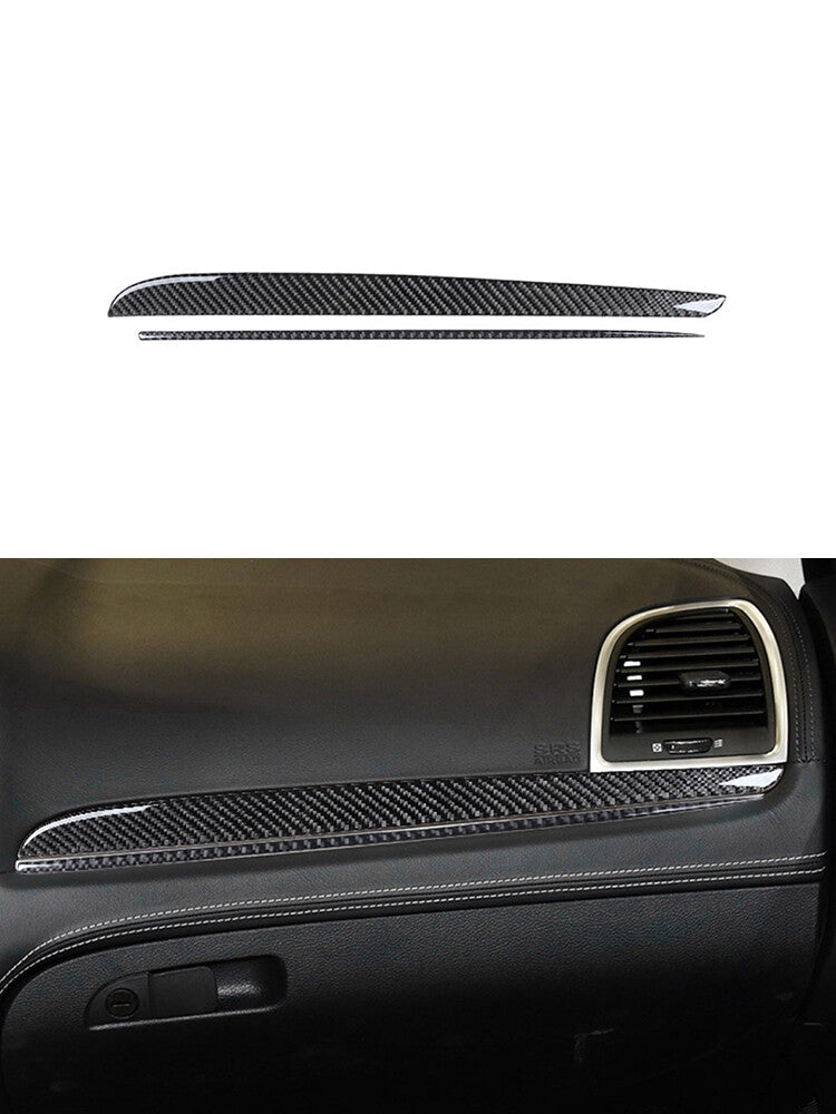 Passenger Dashboard Trim Strip Panel Carbon Fiber for Chrysler 300 2015-2017