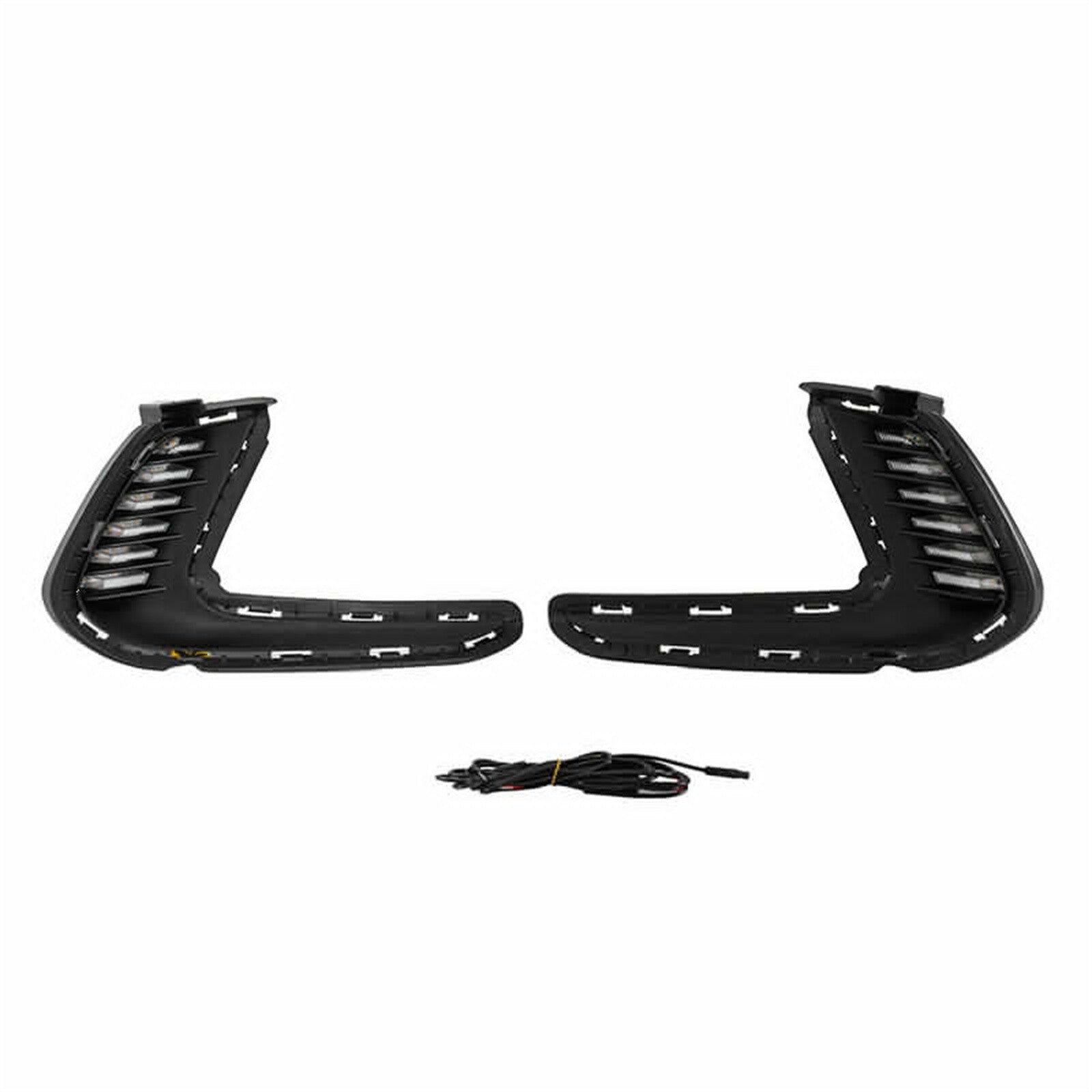 Pair of LED DRL turn signal daytime running fog lights for 2017 for Hyundai for Elantra