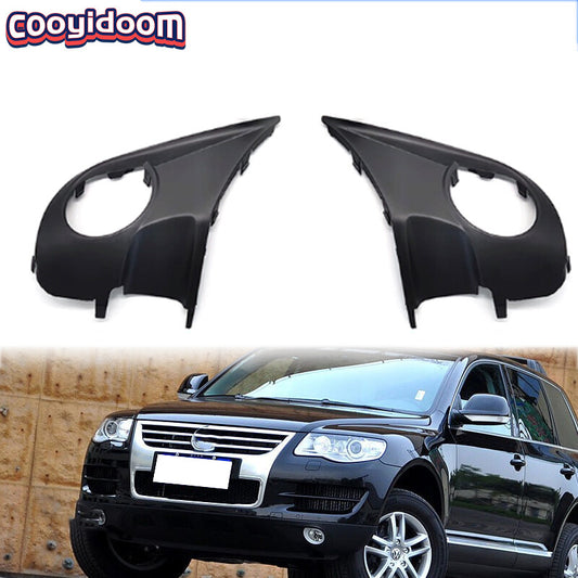 1. Dual front bumper fog light frame covers suitable for Volkswagen Touareg 2008-2010