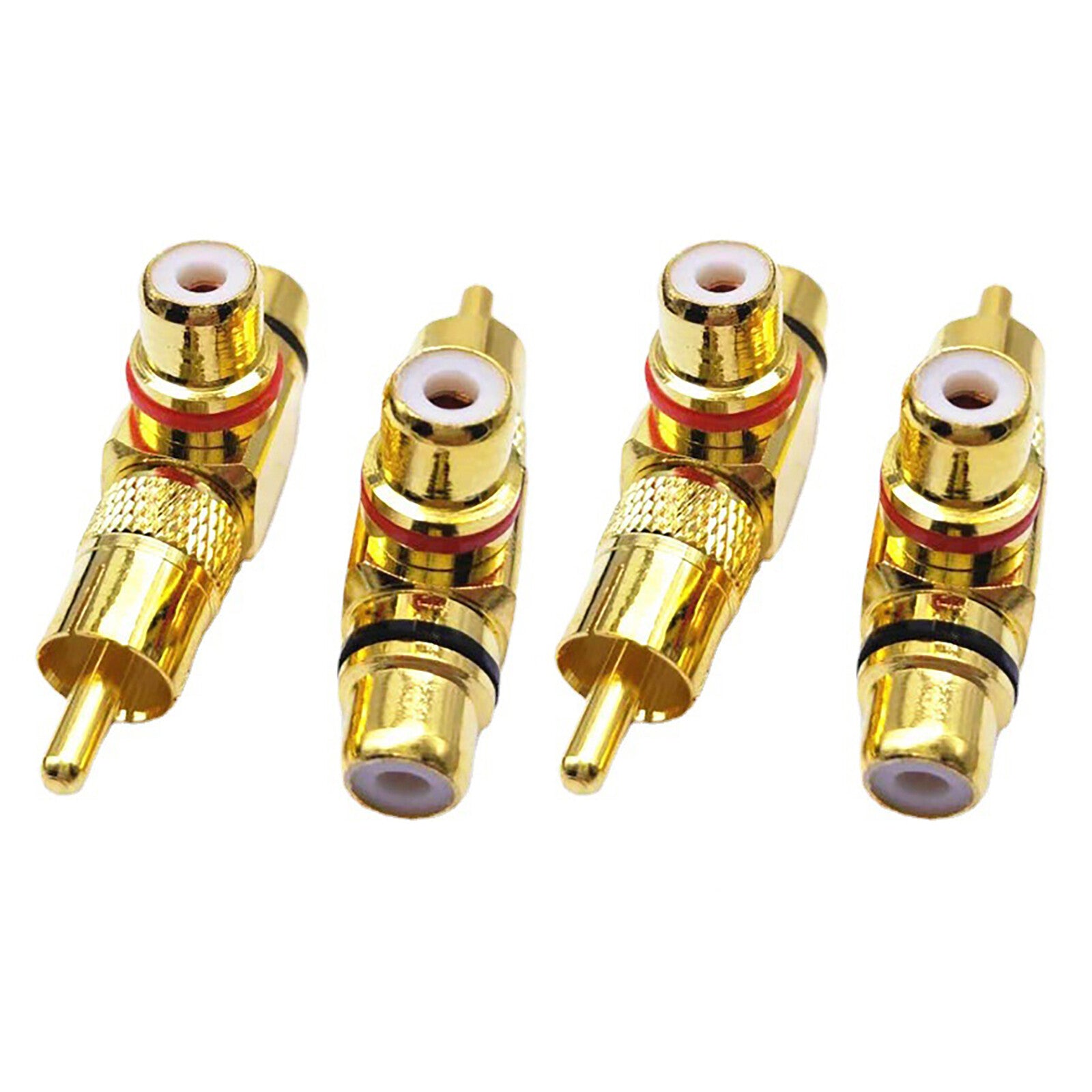 4 Pcs Connector Adapter 1 Male and 2 Female Durable Replacement Parts