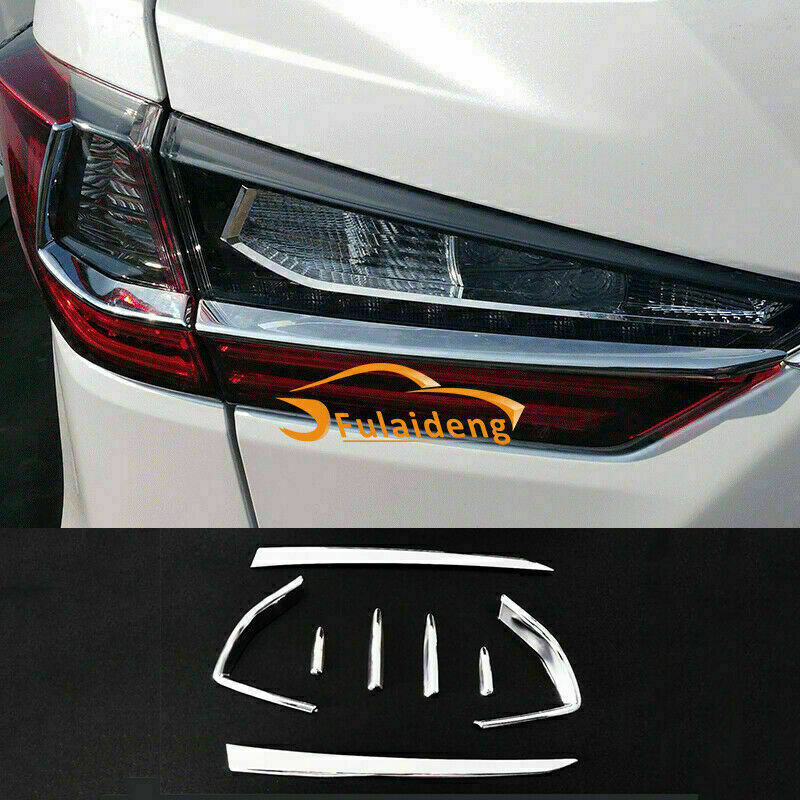 for Lexus RX350 RX450H 2016-2019 ABS Chrome Rear Tail Light Lamp Trim Strip 8pcs