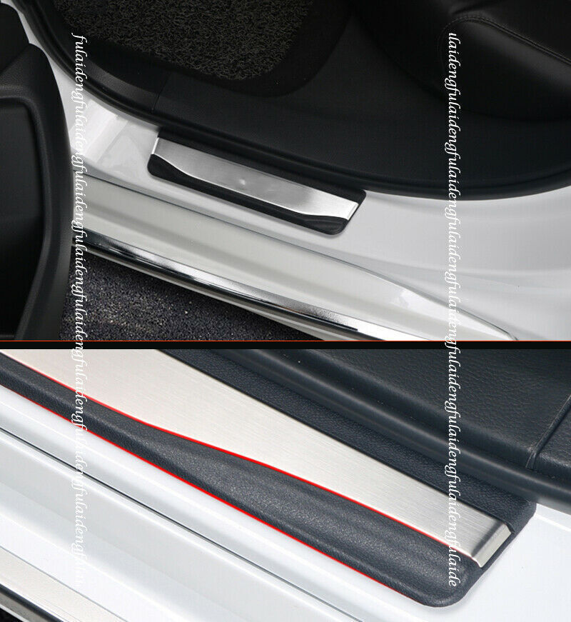 4P for Honda Accord 2018-2022 Door Sill Scuff Plate Guard Molding Protector Trim