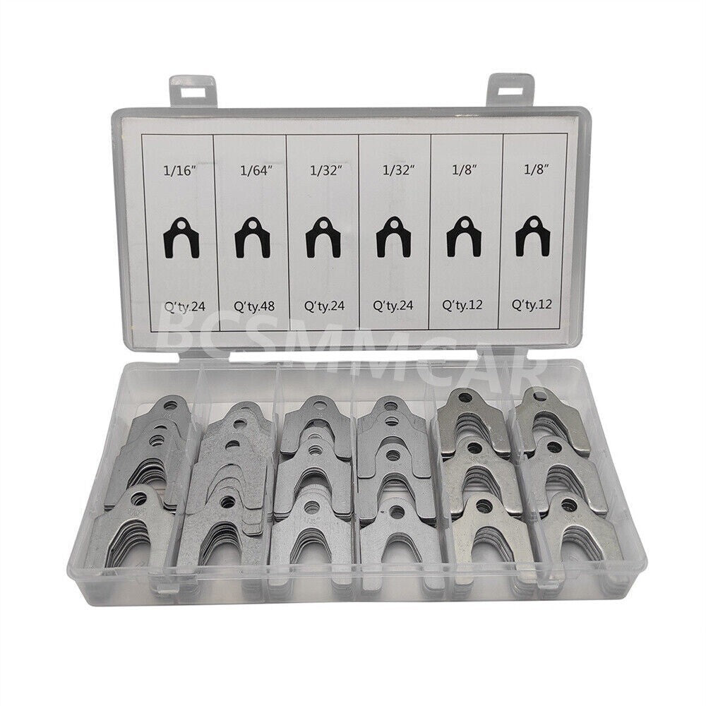 144X Auto Car Body Fender Alignment Shim Assortment 1/64 1/32 1/16 1/8