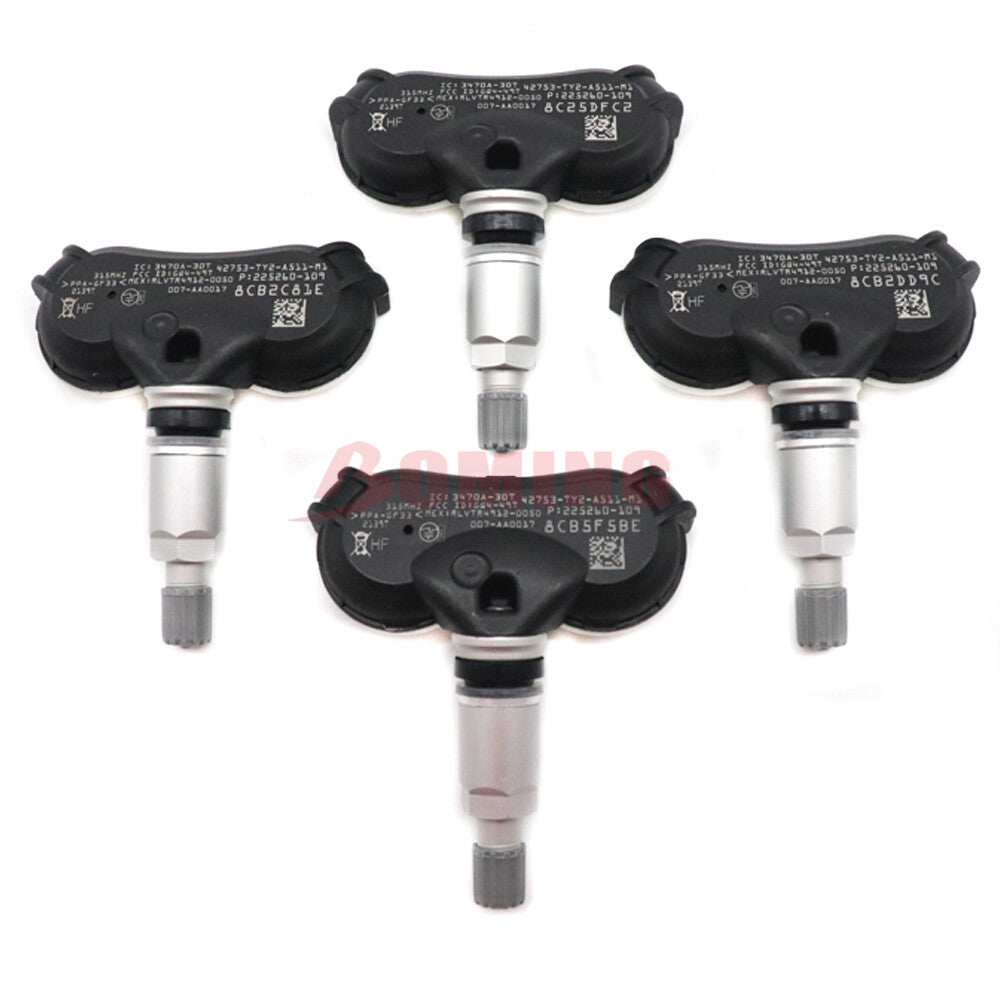 Set 4x Tire Pressure Monitoring Sensor 42753-TY2-A51 for Acura TL ZDX RLX 315Mhz