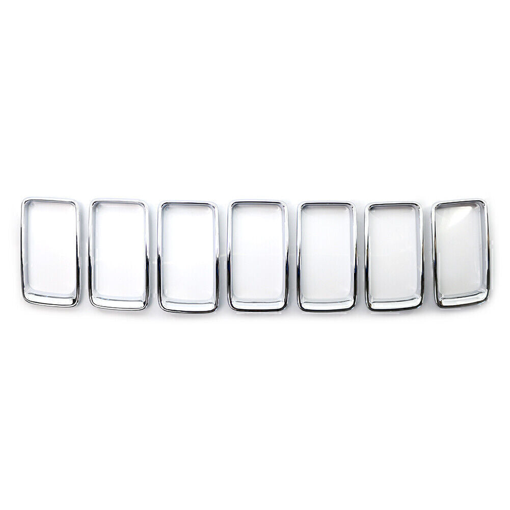 Fit for Jeep Grand Cherokee 2014-2016 15 Front Grille Grill Inserted Ring Trim Cover