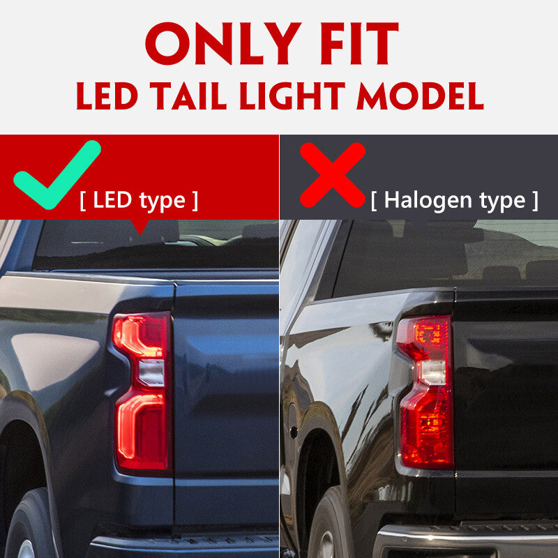 Applicable to 2019-2023 for Chevrolet Silverado 1500 LED taillight brake light driver left