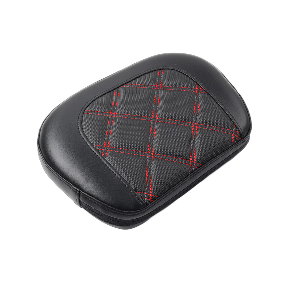 Red Stitching Passenger Sissy Bar Backrest Pad for Harley Electra Road Glide