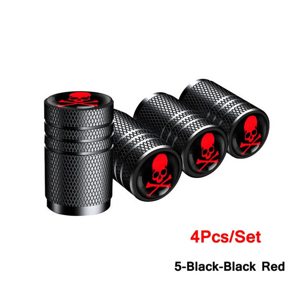 4-piece universal tire valve cover rod air dust cover for Chevrolet