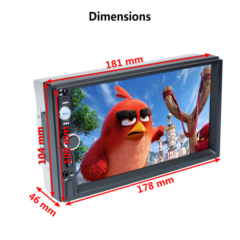 7inch Autoradio Car Radio Stereo MP5 Player FM Bluetooth AUX Multimedia Player
