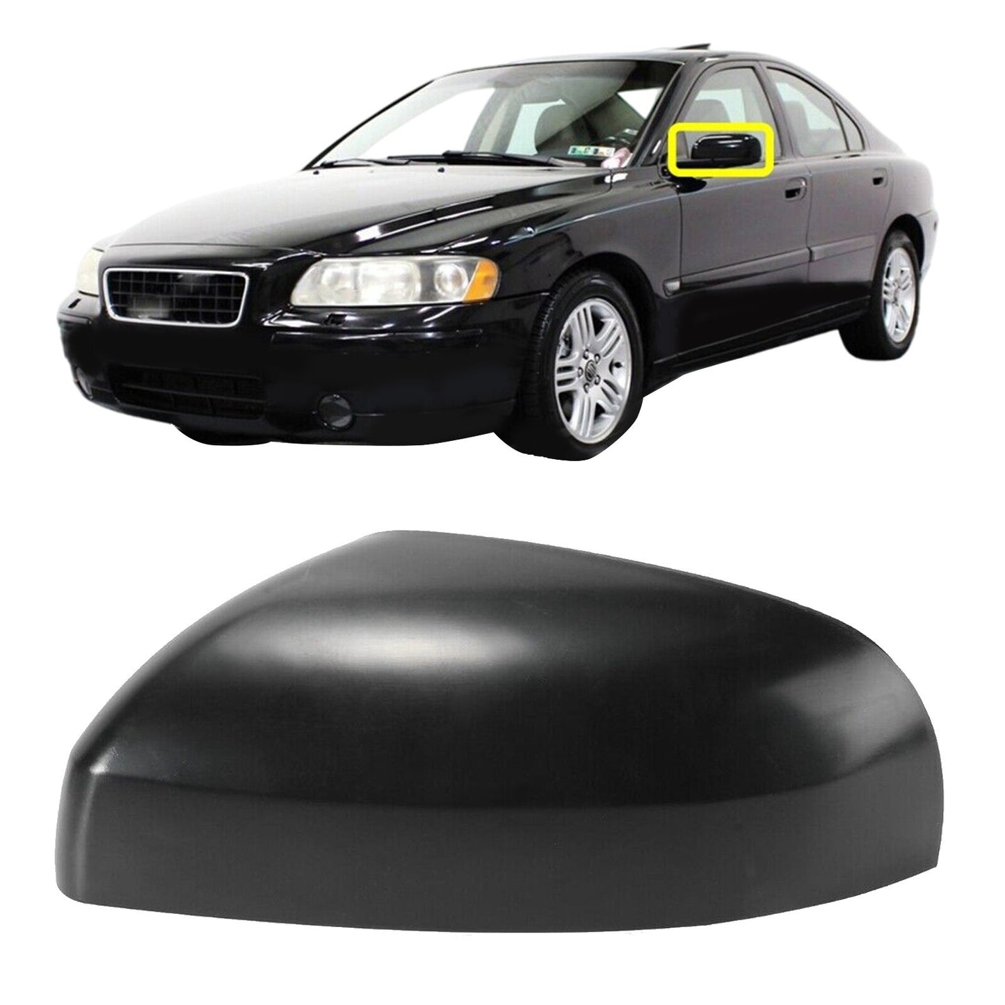 LH Wing Door Mirror Back Cover Case fit for Volvo S60 S80 V70 2004 2005-2006 AT