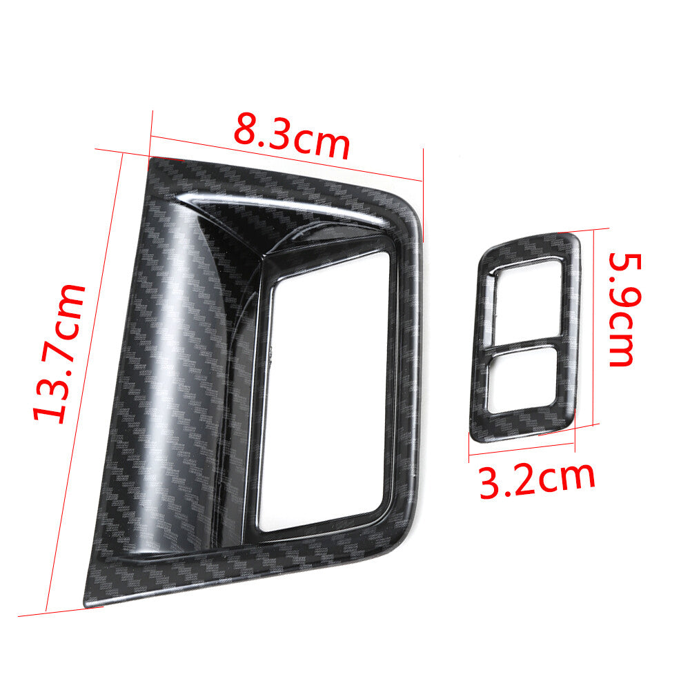 for Honda Accord 2018-2020 Car Console Function Button Trim Carbon Fiber Style