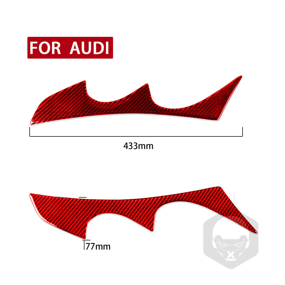 Red Carbon Fiber Front Headlight Eyelids Eyebrow Cover for Audi TT MK1 1998-2006