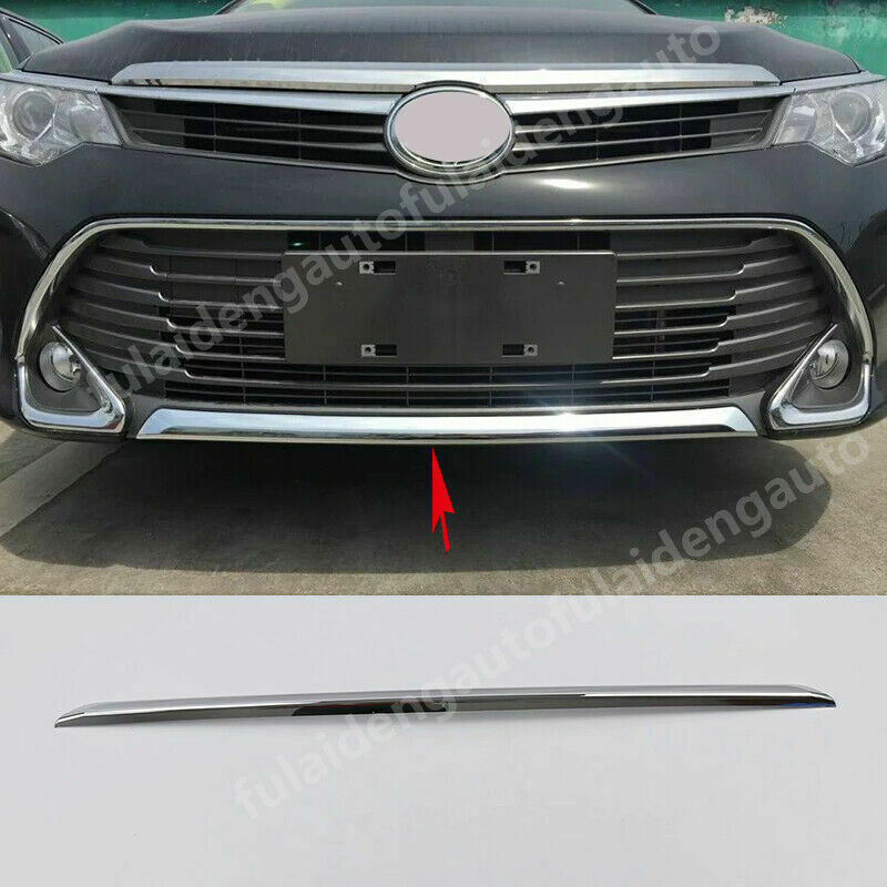 for Toyota for Camry 2015-2017 Chrome Style Front Bumper Guard Bottom Strip Cover
