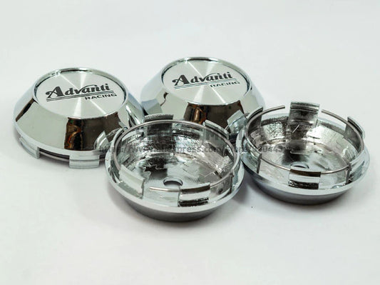 4-piece set of 60mm Weds Sport rim caps, center caps, and black chrome logos.