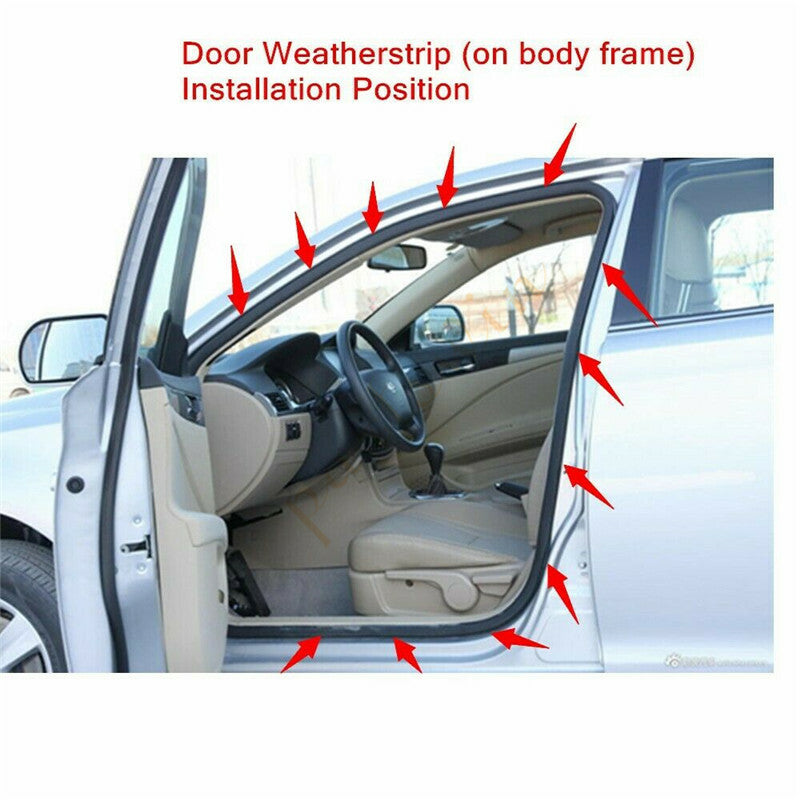 Door Weatherstrip Left Front Body Frame Seal Stripping Applicable to Accord Sedan 2013-17