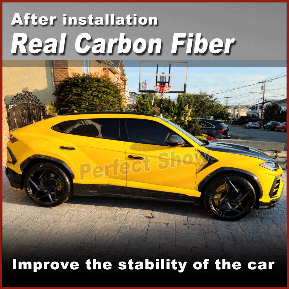 Fit for Lamborghini Urus 6PCS Real Carbon Wheel Eyebrow Arch Trim Fender Flare