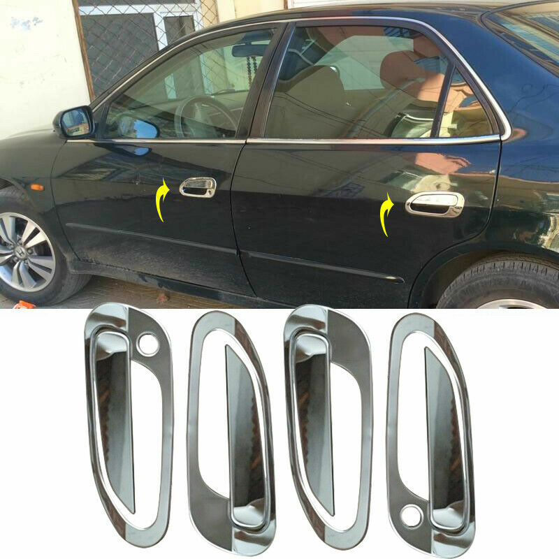 8P for Honda 6th Accord 1998-2002 Chrome Stainless Outer Door Handle Cover Trim
