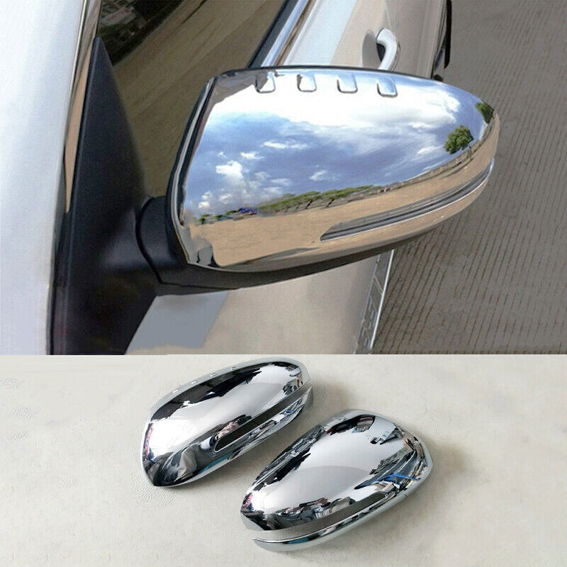 Fit For 2011-15 for Kia Optima K5 ABS Chrome Side Door Rear View Mirror Cover Trims